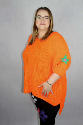 Sweter pomarańczowy